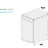 Minibar Blanco 40L Termoabsorcion 0db Silencioso 